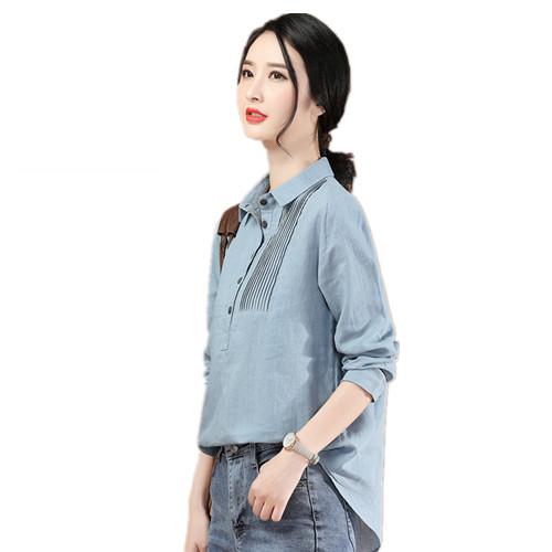 Women fashion denim shirts