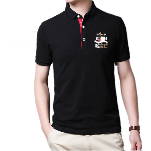 Custom Embroidery Logo mens short sleeve polo shirt