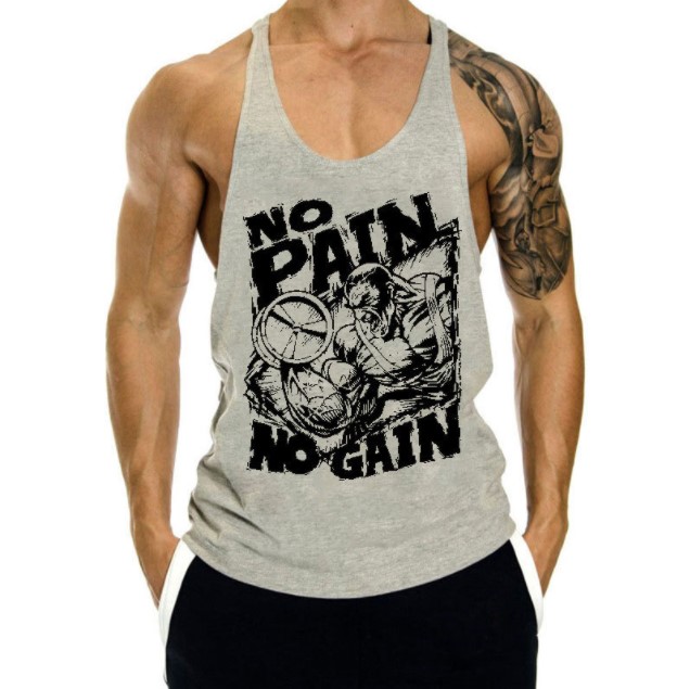 Custom logo mens gym sports tank top 