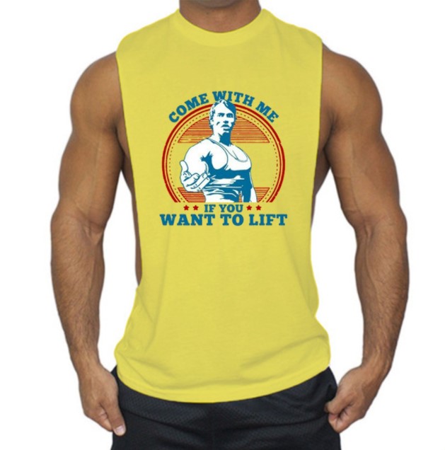 Custom logo mens gym workout tank top 